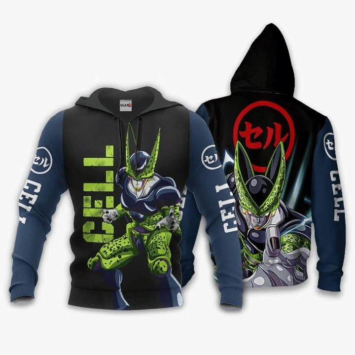 Perfect Cell Dragon Ball Anime Manga For Men And Women 3d Hoodie Zip Hoodie