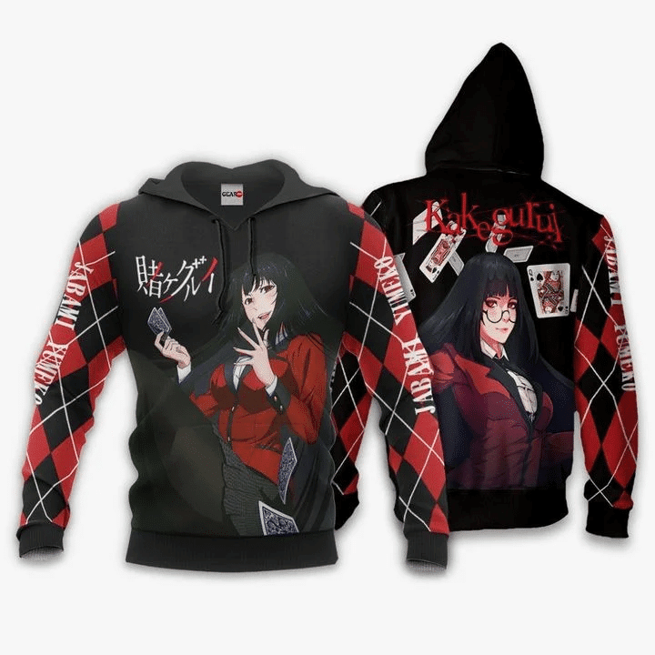 Jabami Yumeko Kakegurui Anime Manga For Men And Women 3d Hoodie Zip Hoodie