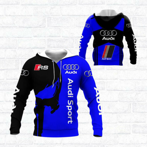 Skull Audi Sport Luxury Car 8k311 Fan Gift 3d Zip Hoodie Hoodie Ii0 1805