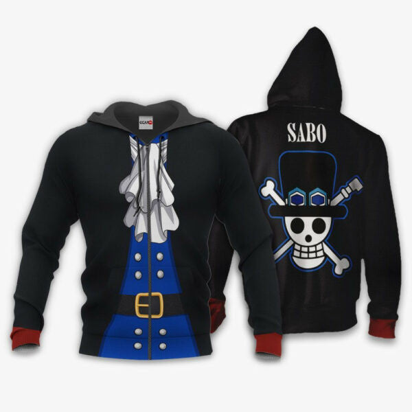One Piece Sabo Costume Anime 3k312 Fan Gift Stylist Unisex Cartoon 3d Hoodie Zip Hoodie 2532