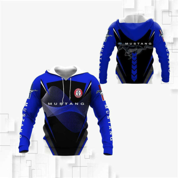 Ford Mustang Shirt Fan Gift 937, Stylist Unisex 3d Hoodie Zip Hoodie 400