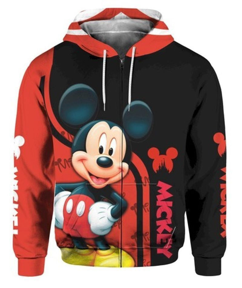 Mickey Mouse Disney All Over Printed 3d T Shirt Sweatshirt Zip Hoodie Bomber 7
