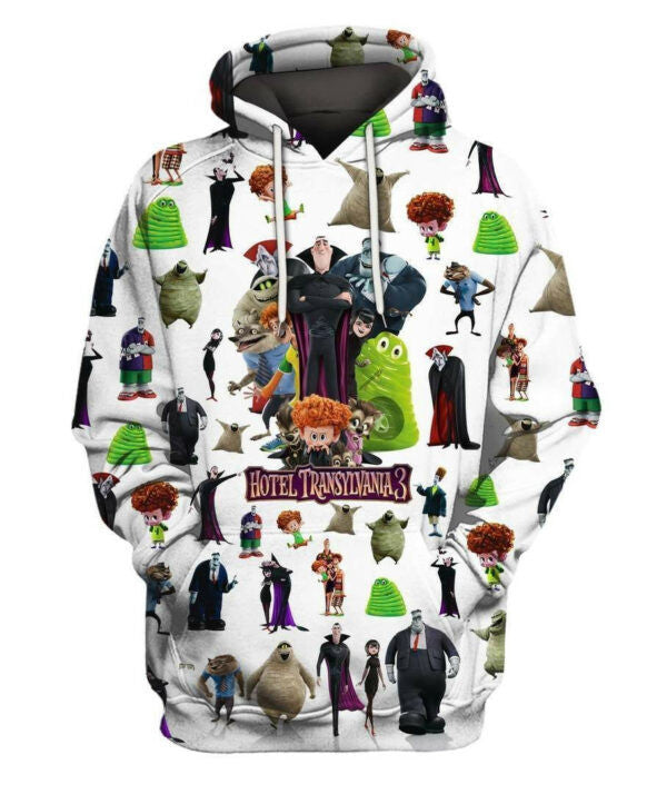 Hotel Transylvania Shirt Fan Gift 78, Stylist Unisex 3d Hoodie Zip Hoodie 1261