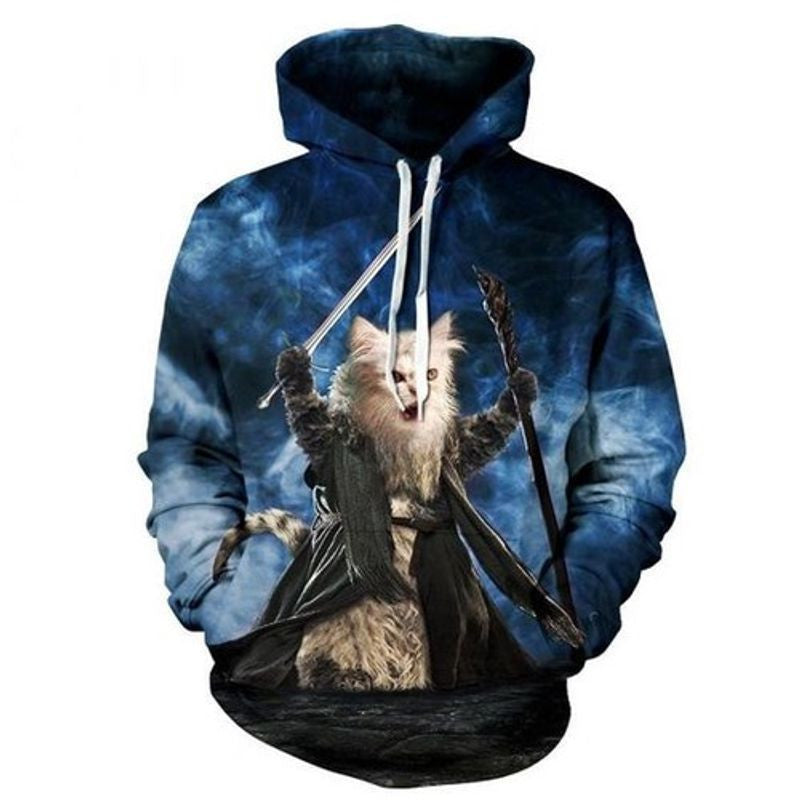 Headbook Meow Stars Over Print 3d Hoodie Zip Hoodie