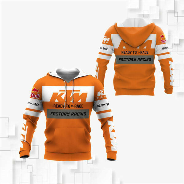 Ktm Racing Team Shirt Fan Gift 603, Stylist Unisex 3d Hoodie Zip Hoodie 707