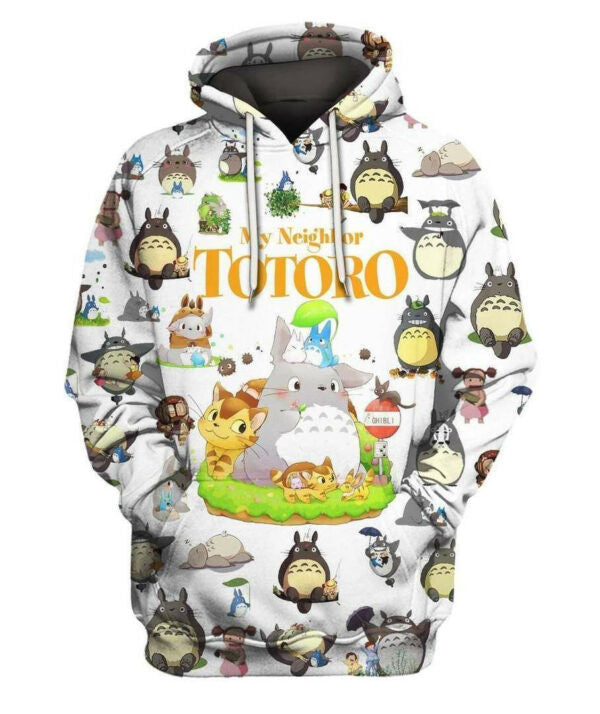 Totoro Shirt Fan Gift 77, Stylist Unisex 3d Hoodie Zip Hoodie 2591