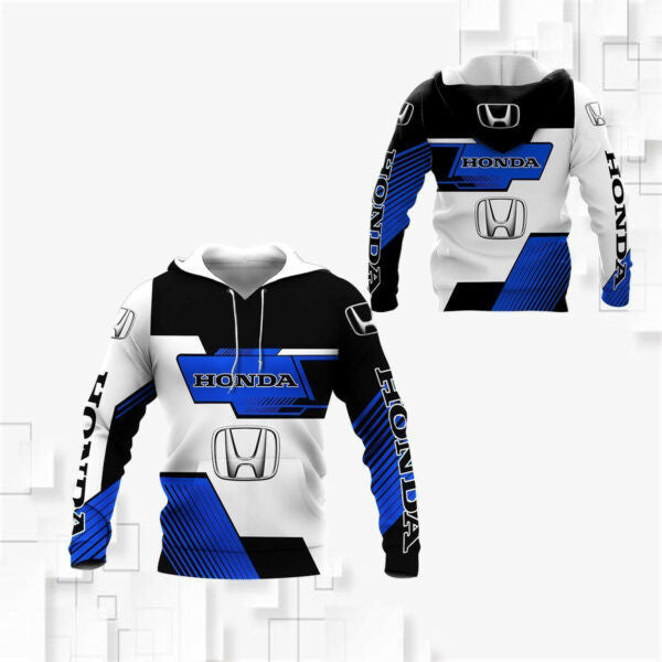 Honda Fan Gift 3, Stylist Unisex Cartoon 3d Hoodie Zip Hoodie 448