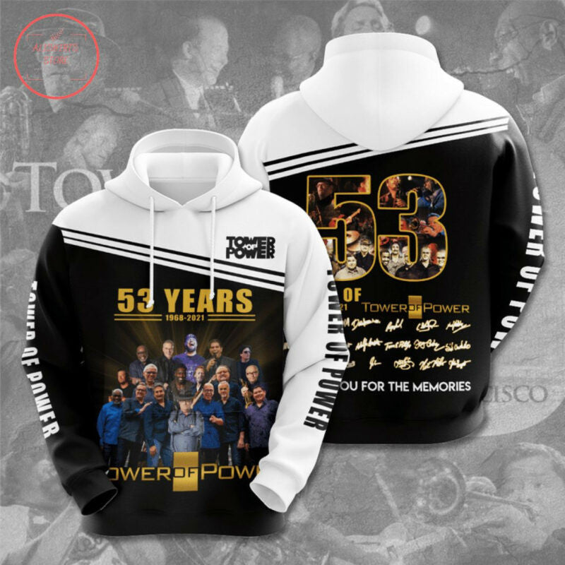 Top Of Power 53 Years 1968 2025 3d Hoodie Zip Hoodie