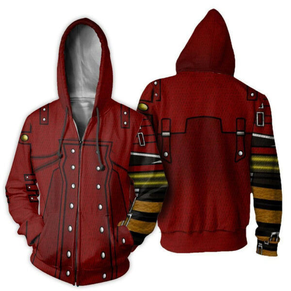 Trigun Vash The Stampede Costume Uniform 2k864 Fan Gift Stylist Unisex Cartoon 3d Hoodie Zip Hoodie 1852
