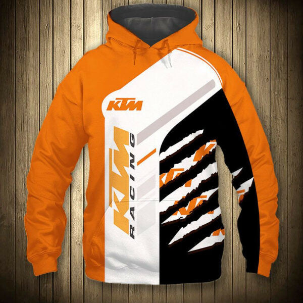 Ktm Racing Team 5k494 Fan Gift Stylist Unisex Cartoon 3d Hoodie Zip Hoodie 490
