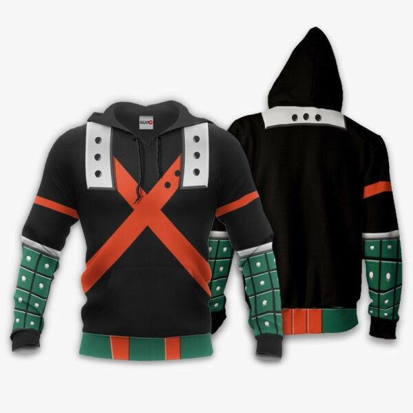 Katsuki Bakugo Uniform My Hero Academia Anime 3k3 Fan Gift Stylist Unisex Cartoon 3d Hoodie Zip Hoodie 464