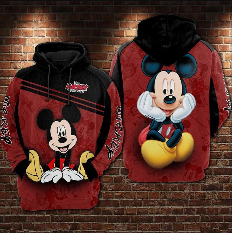 Mickey Disney Over Print 3d Hoodie Zip Hoodie 259