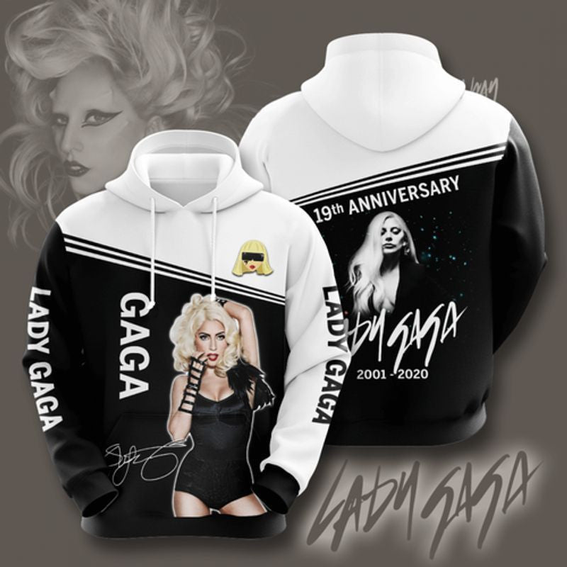 Lady Gaga 19th Anniversary 2001-2025 For Lover 3d Hoodie