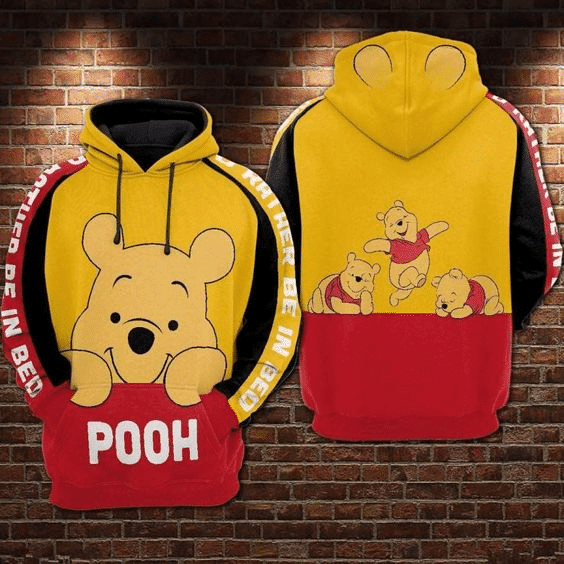So Lovely Winnie The Pooh Disney World 106 Fan Gift Stylist Unisex Cartoon Graphic Outfits Aop Hoodie 2585