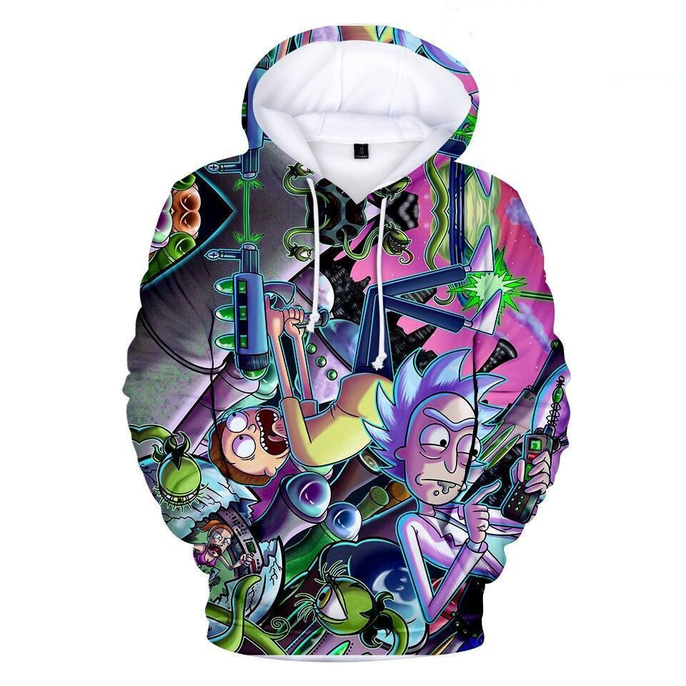 Rick And Morty Gift For Men And Women Over Print 3d Hoodie Zip Hoodie 895
