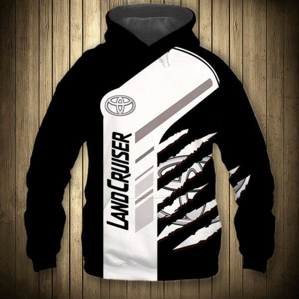 Toyota Land Cruiser Car 6k960 Fan Gift Stylist Unisex Cartoon 3d Hoodie Zip Hoodie 2094