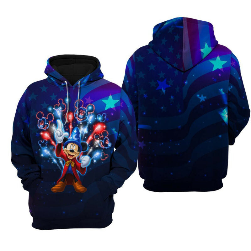 Mickey And Friend July 4th Hoodie Zip Hoodie