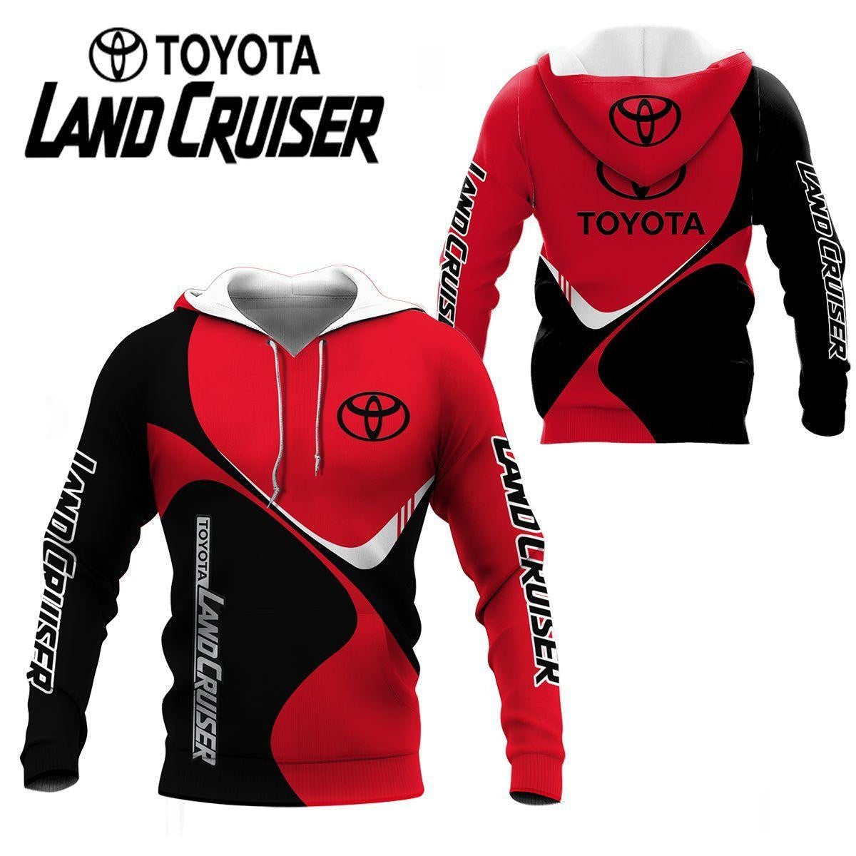 Toyota Land Cruiser Shirt Fan Gift 429, Stylist Unisex 3d Hoodie Zip Hoodie