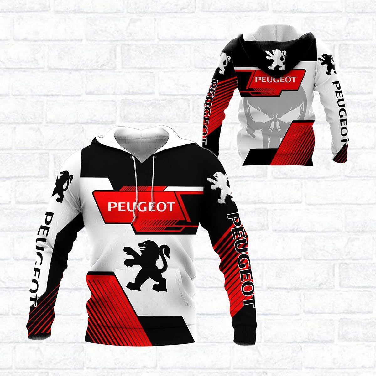 Peugeot Shirt Fan Gift 459, Stylist Unisex 3d Hoodie Zip Hoodie