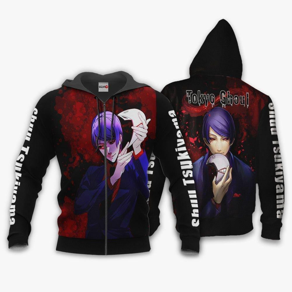 Tokyo Ghoul Shuu Tsukiyama Anime 3k314 Fan Gift Stylist Unisex Cartoon 3d Hoodie Zip Hoodie