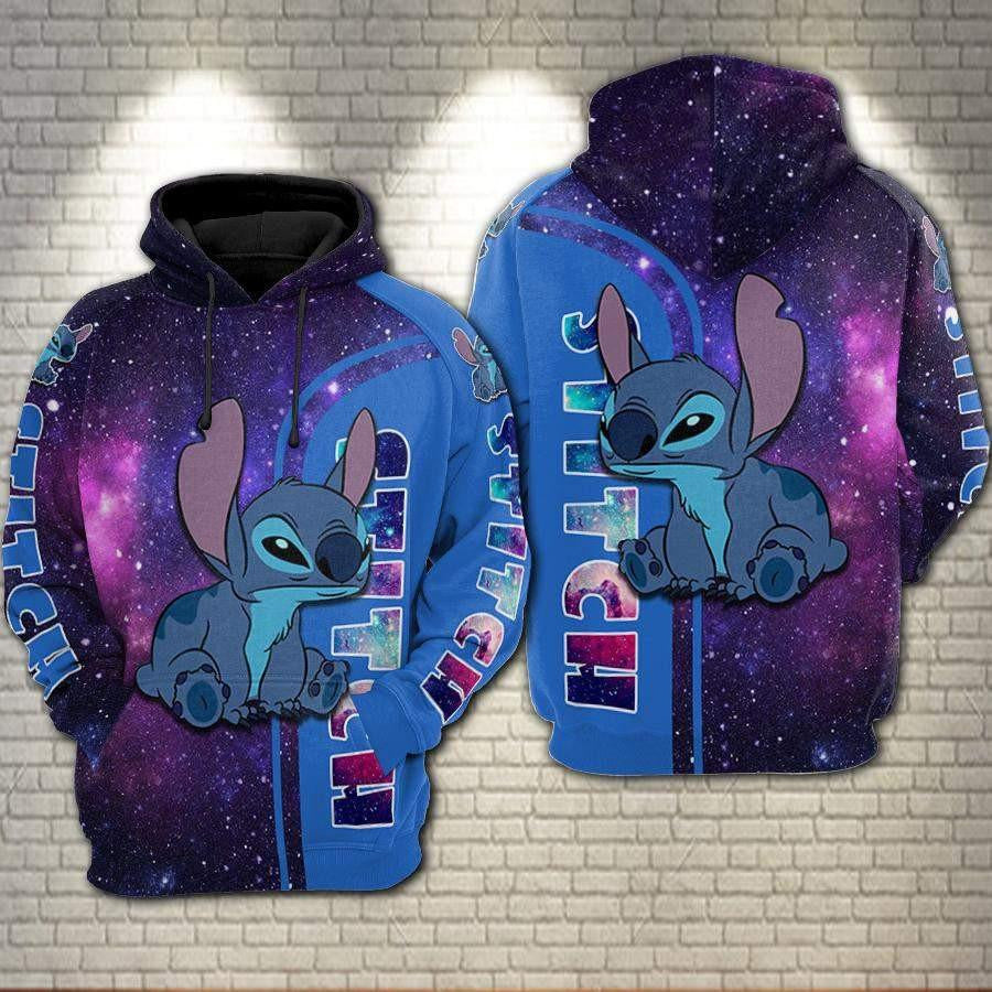 Lilo And Stitch Disney, Stitch Galaxy Ver 22 Aop Hoodie