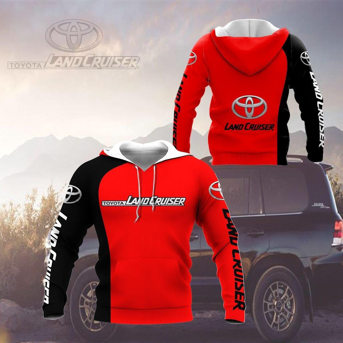 Toyota Land Cruiser Shirt Fan Gift 206, Stylist Unisex 3d Hoodie Zip Hoodie