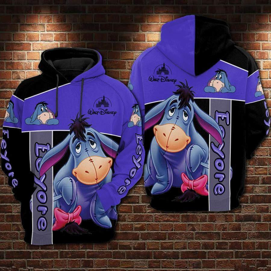 Disney Winnie The Pooh, Eeyore Disney Ver33 Aop Hoodie