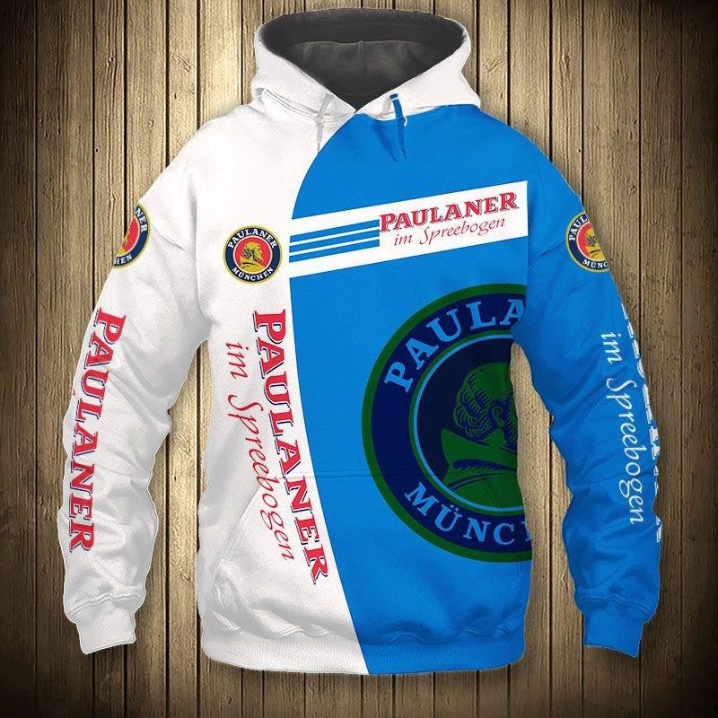 Paulaner King Beer 5k426 Fan Gift Stylist Unisex Cartoon 3d Hoodie Zip Hoodie