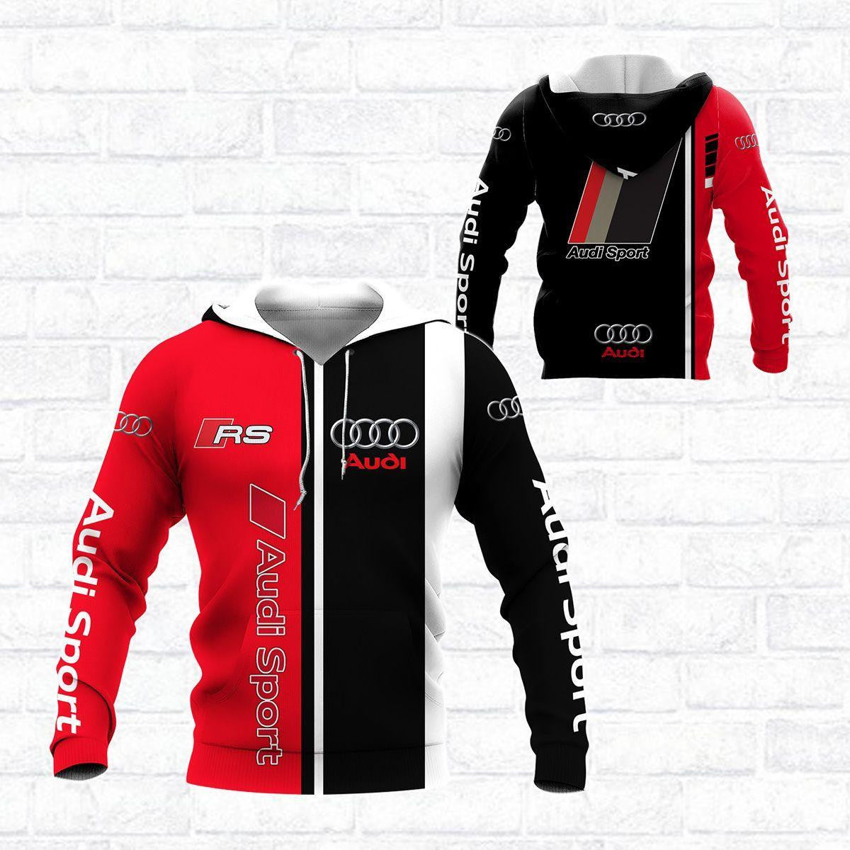 Audi Sport Luxury Car 8k297 Fan Gift 3d Zip Hoodie Hoodie Ii0