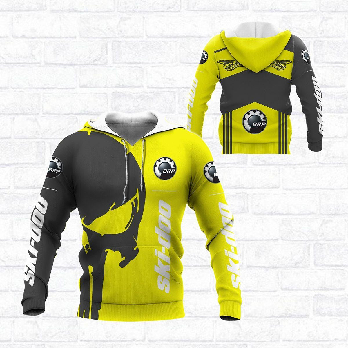 Skull Ski-doo Racing Team 7k806 Fan Gift 3d Zip Hoodie Hoodie Ii0