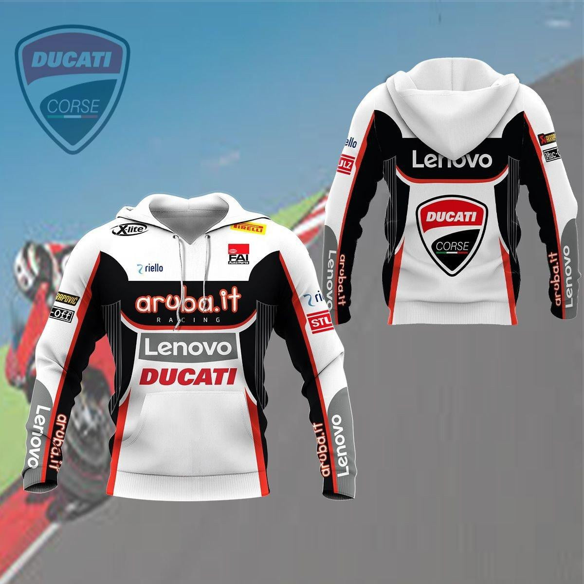 Ducati Shirt Fan Gift 208, Stylist Unisex 3d Hoodie Zip Hoodie