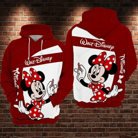 So Lovely Minne Mouse Comics Disney 112 Fan Gift Stylist Unisex Cartoon Graphic Outfits Aop Hoodie