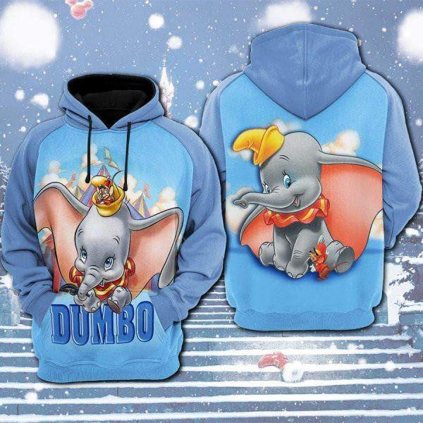 Dumbo Disney Cartoon 2k755 Lover Gift,dumbo Disney All Over Print 3d Hoodie