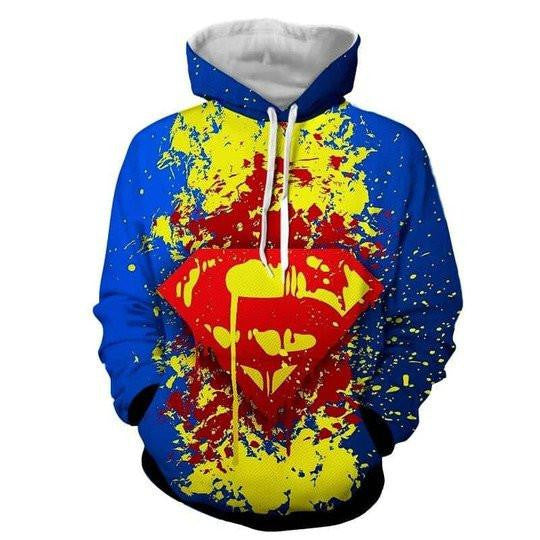 Superman Dc Comics, Superman Logo Aop Hoodie