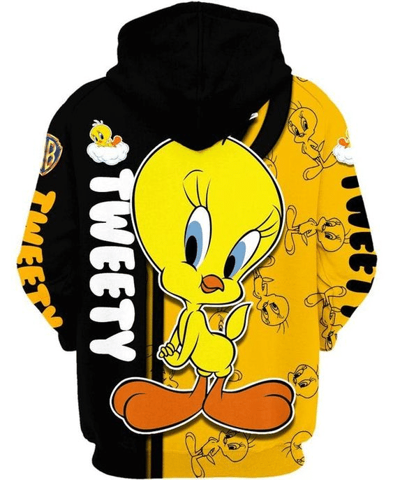 Lovely Tweety Looney Tunes Flims 40 Fan Gift Stylist Unisex Cartoon Graphic Outfits Aop Hoodie