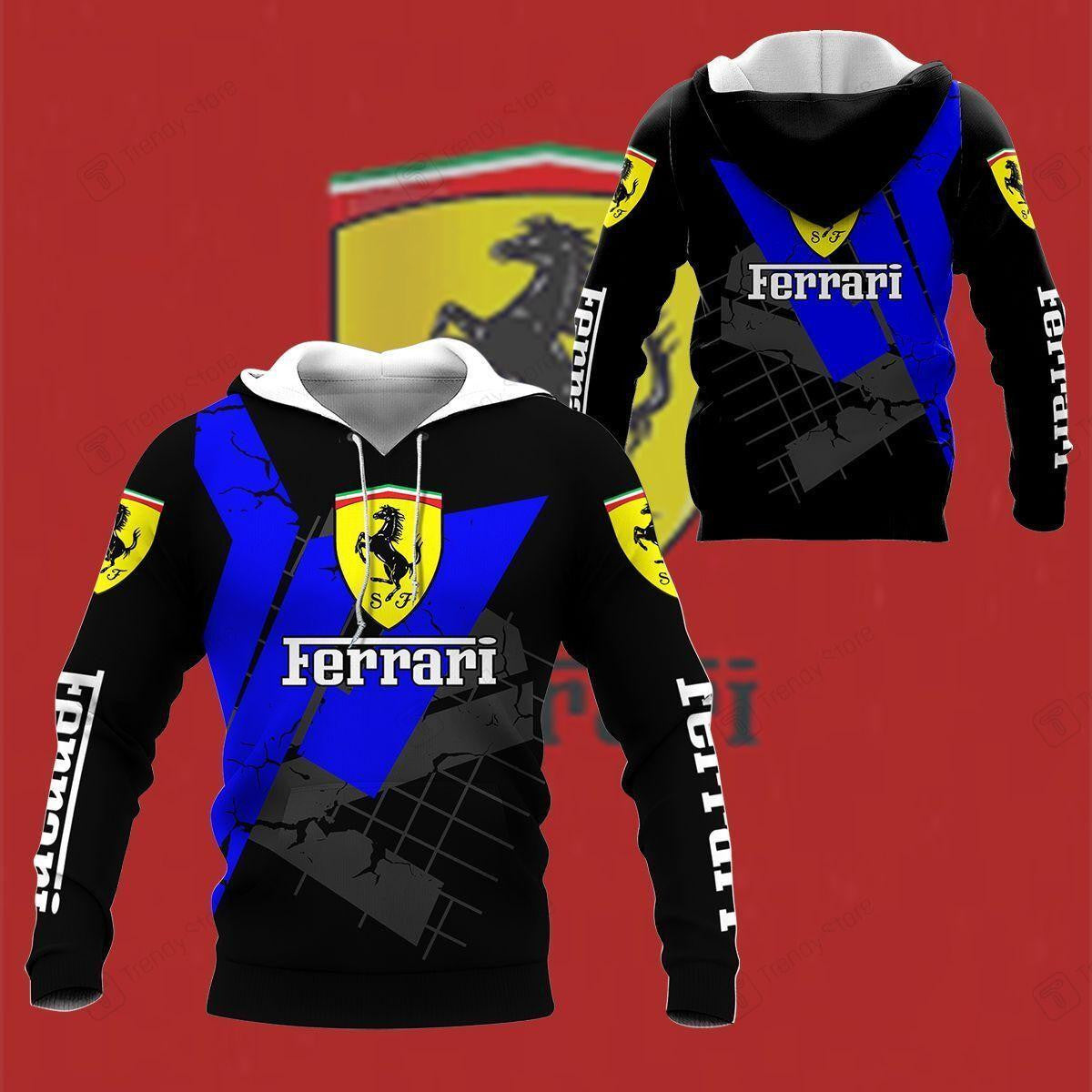 Scuderia Ferrari Luxyry Racing Car F1 8k163 Fan Gift 3d Zip Hoodie Hoodie Ii0