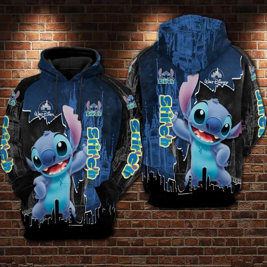 Lilo And Stitch Disney, Stitch Disney Castle Ver30 Aop Hoodie