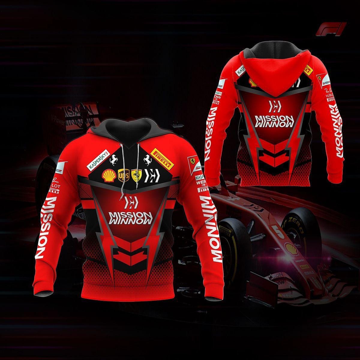 Scuderia Ferrari Shirt Fan Gift 95, Stylist Unisex 3d Hoodie Zip Hoodie