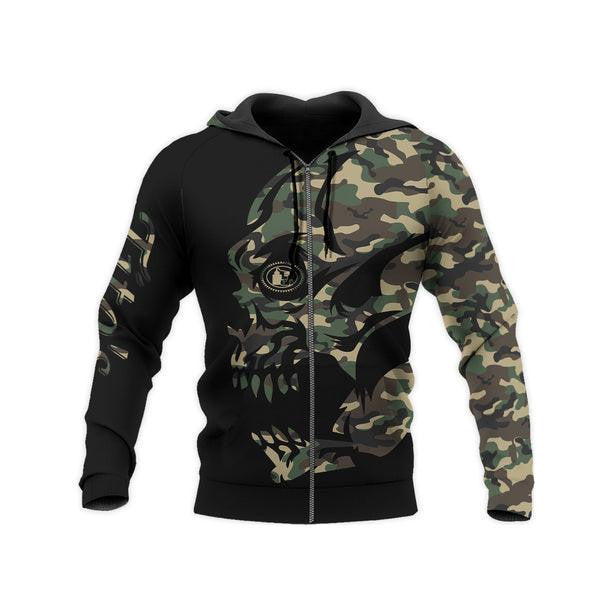 Camo Skull Tito's Hoodie, Gift For Fan 3d All Over Print Shirt Hoodie