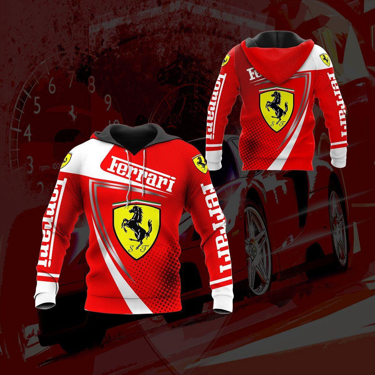 Scuderia Ferrari Luxyry Car 7k947 Fan Gift 3d Zip Hoodie Hoodie Ii0