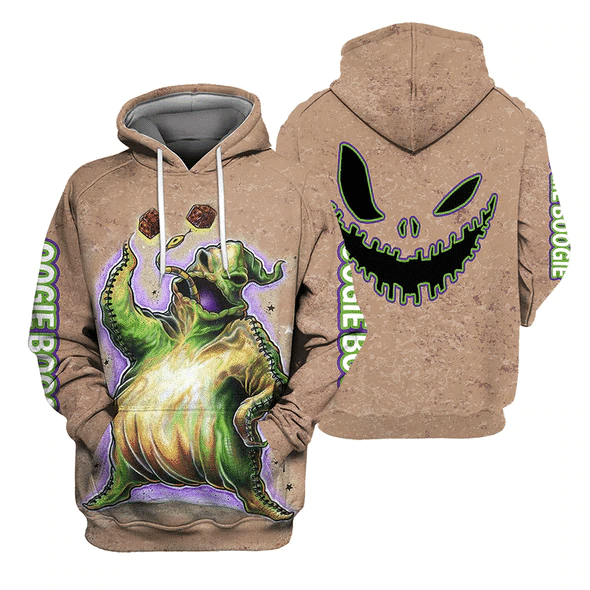 Oogie Boogie Jack Skellington The Nightmare Before Christmas 89 Fan Gift Stylist Unisex Cartoon Graphic Outfits Aop Hoodie, Zip Hoodie