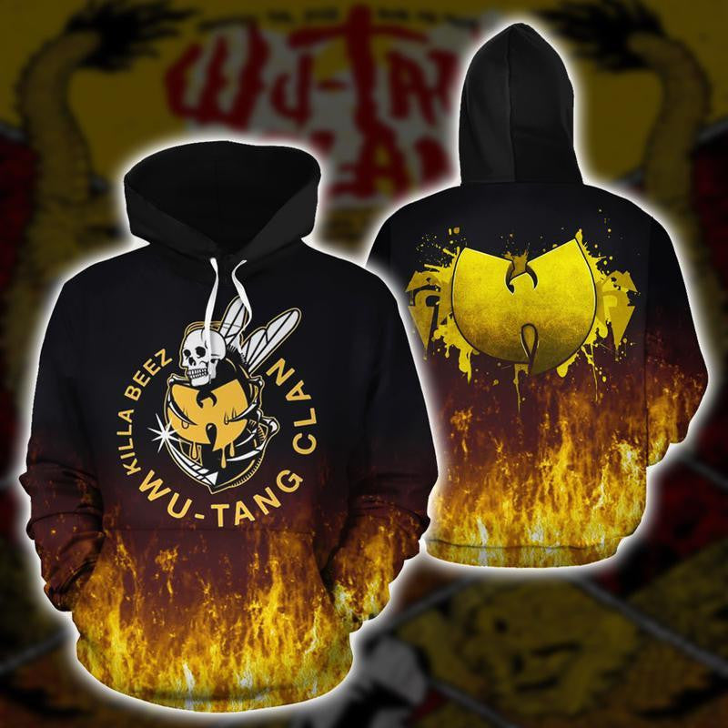 Wutang Rock Band Fan Gift, Wutang Clan Killa Beez All Over Print Hoodie