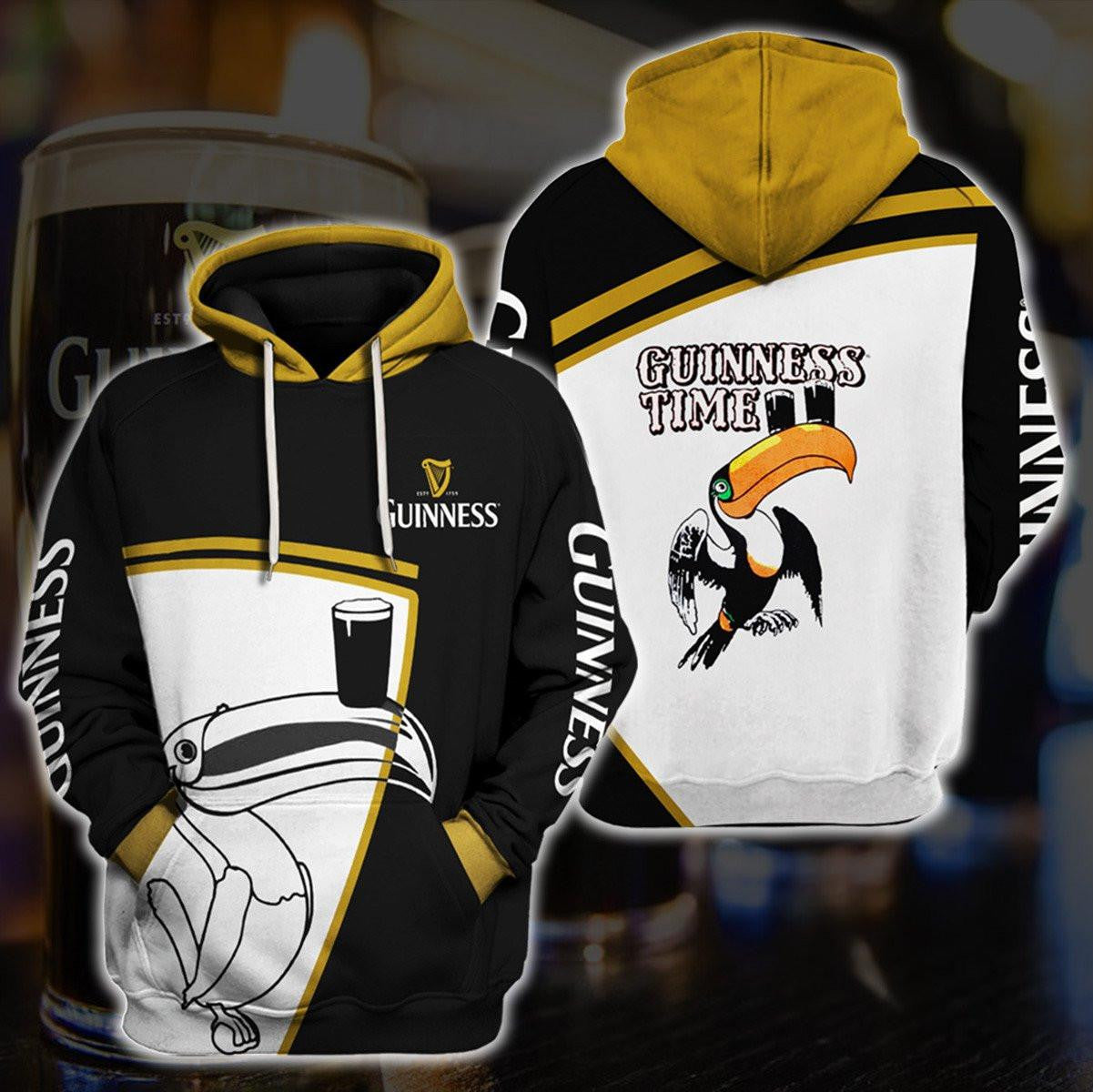 Guiness Beer Hoodie, Guiness Time Hoodie