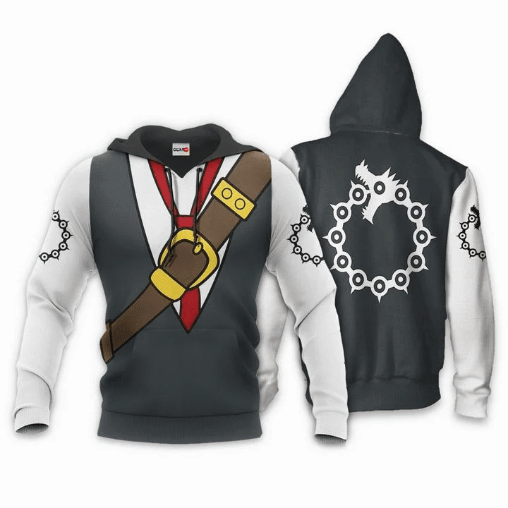 Seven Deadly Sins Meliodas Anime Manga For Men And Women 3d Hoodie Zip Hoodie
