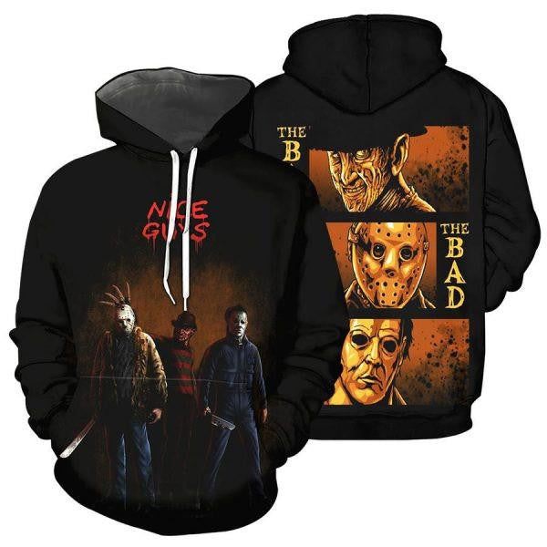Horror Movies Characters Nice Guys 2k541 Lover Gift ,horror Movies Characters Nice Guys All Over Print 3d Hoodie