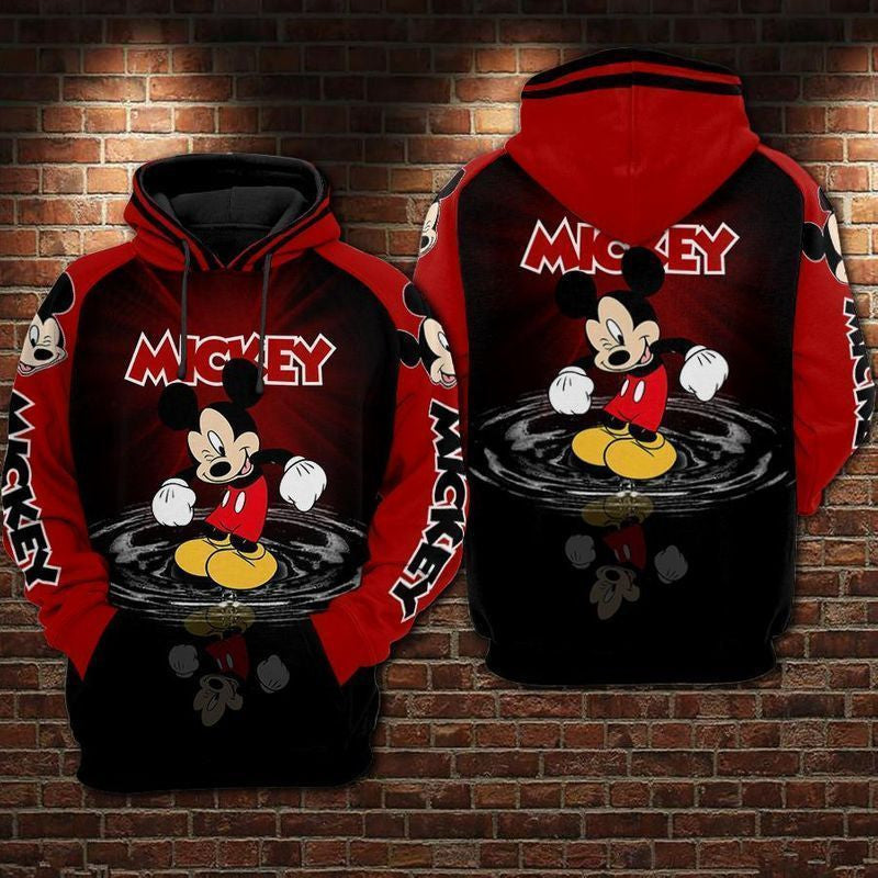 For Mickey Mouse Lovers Water Reflection Pattern 3d Hoodie 298