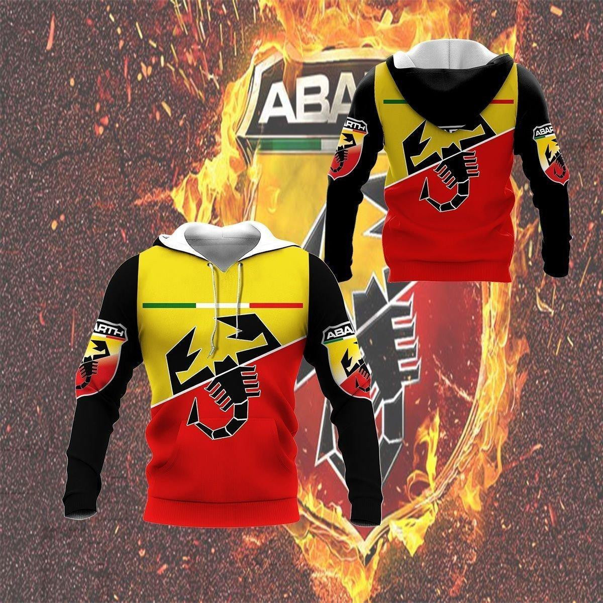 Abarth Shirt Fan Gift 8, Stylist Unisex 3d Hoodie Zip Hoodie