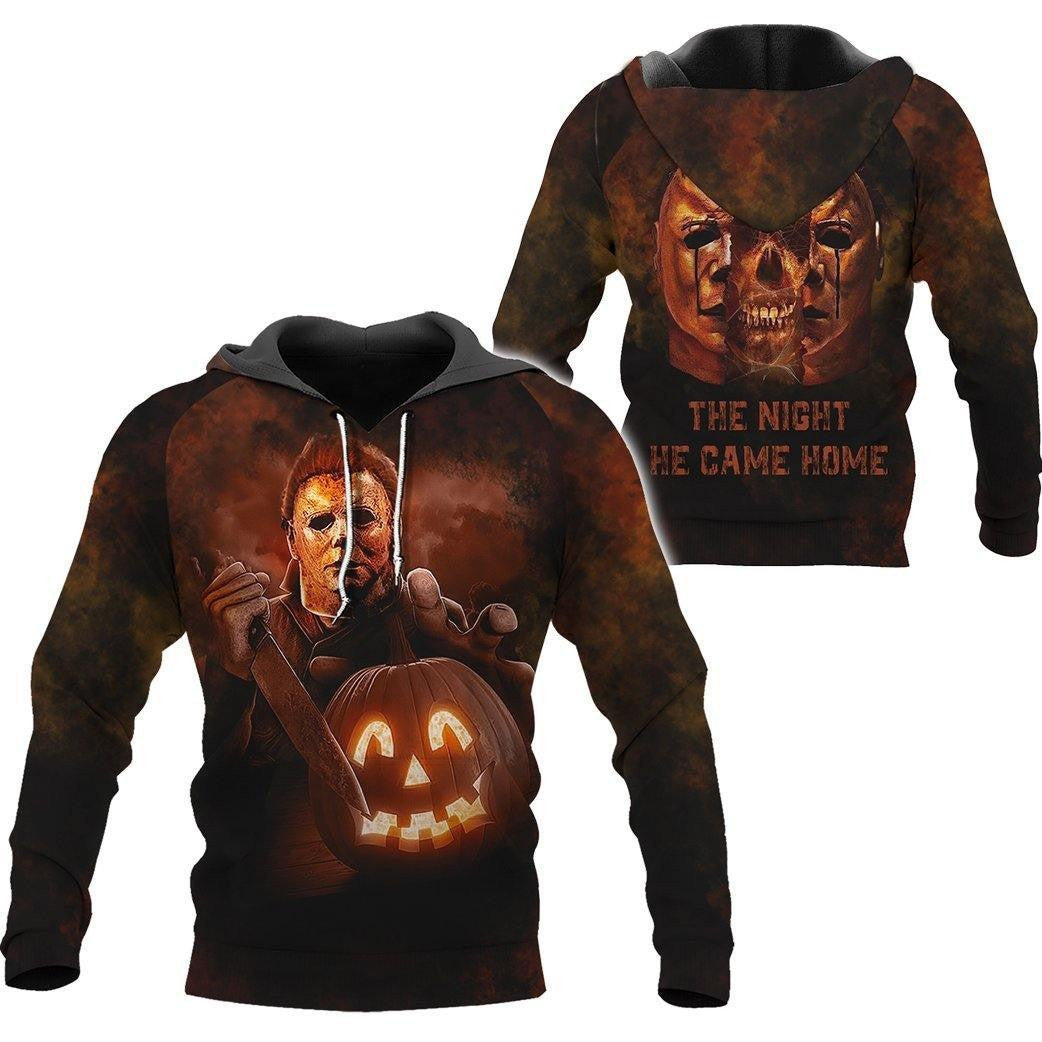 Michael Myers Halloween The Night He Came Home 3d Hoodie Zip Hoodie