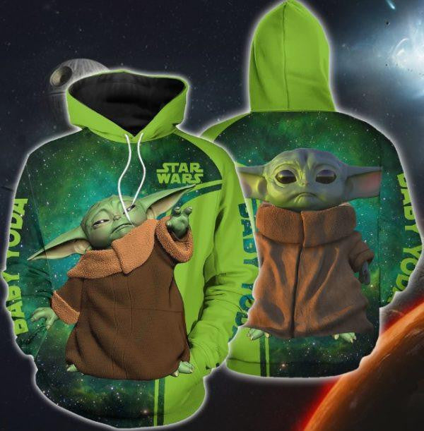 Star Wars Baby Yoda Disney Cartoon 2k580 Lover Gift ,star Wars Baby Yoda Disney All Over Print 3d Hoodie