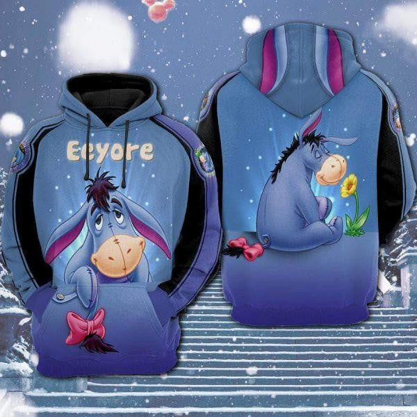 Eeyore Winnie The Pooh Disney Cartoon 2k758 Lover Gift,eeyore Disney All Over Print 3d Hoodie